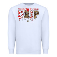 White candy cane drip Premium Sweatshirt - FaDigitalArtStudio