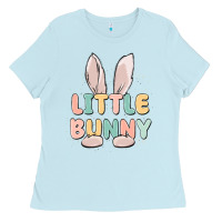 Baby Blue little bunny malias Ladies Tee - MaliasSmallBusiness