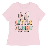 Bubblegum Pink little bunny malias Ladies Tee - MaliasSmallBusiness