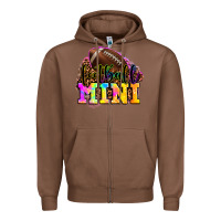 Chestnut football mini Zipper Hoodie - OliviaCreatesArt