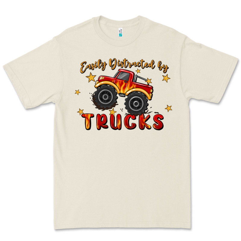 Easily Distracted By Trucks Premium Tee by MaliasSmallBusiness | Teevron