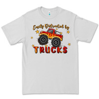 Dove Grey easily distracted by trucks Premium Tee - MaliasSmallBusiness