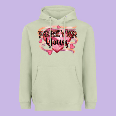 Forever Yours Heavyweight Hoodie Designed By Fadigitalartstudio