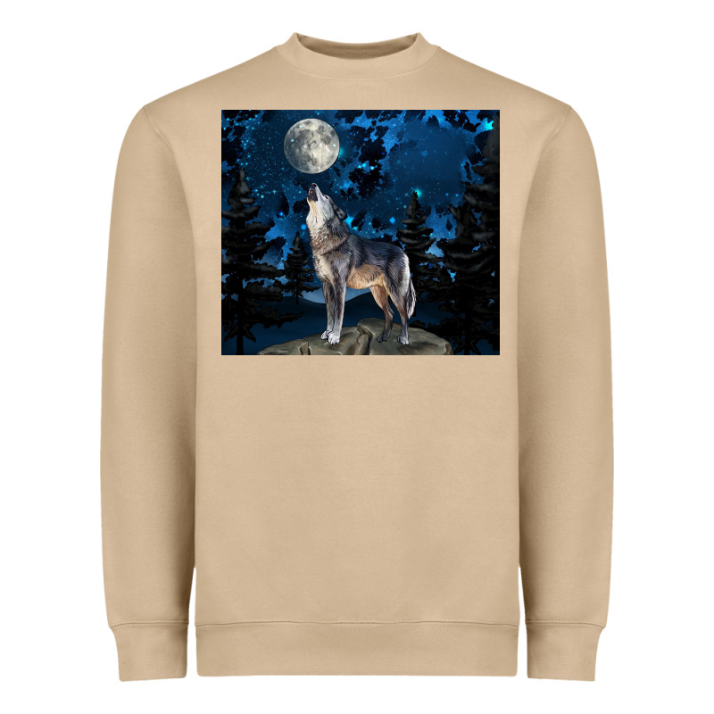Wolf Howling At The Moon Heavyweight Sweatshirt by TumblerDesignByShophia | Teevron