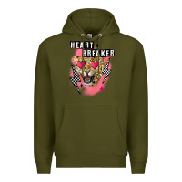 Army Green Heart breaker Valentine's Day Premium Hoodie - FaDigitalArtStudio