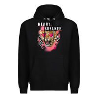 Black Heart breaker Valentine's Day Premium Hoodie - FaDigitalArtStudio