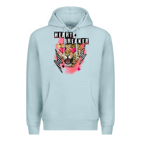 Blue Mist Heart breaker Valentine's Day Premium Hoodie - FaDigitalArtStudio