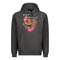 Charcoal Heather Heart breaker Valentine's Day Premium Hoodie - FaDigitalArtStudio