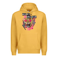 Mustard Heart breaker Valentine's Day Premium Hoodie - FaDigitalArtStudio