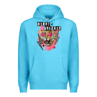 Ocean Blue Heart breaker Valentine's Day Premium Hoodie - FaDigitalArtStudio