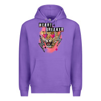 Purple Heart breaker Valentine's Day Premium Hoodie - FaDigitalArtStudio