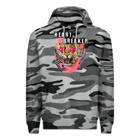 Slate Camo Heart breaker Valentine's Day Premium Hoodie - FaDigitalArtStudio