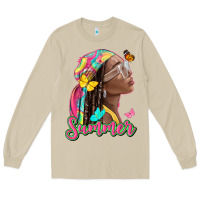 Mushroom summer afro Long Sleeve Tee - NancyCooperArtShop