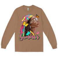 Toasted Coconut summer afro Long Sleeve Tee - NancyCooperArtShop