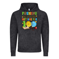 Vintage Black pushing my teacher's buttons for 100 days Vintage Hoodie - Artiststas