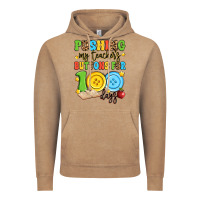 Pushing My Teacher's Buttons For 100 Days Vintage Hoodie | Teevron