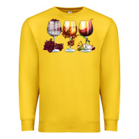Lemon hallothanksmas halloween thanksgiving  christmas wine Premium Sweatshirt - FaDigitalArtStudio