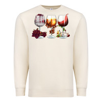 Sandshell hallothanksmas halloween thanksgiving  christmas wine Premium Sweatshirt - FaDigitalArtStudio