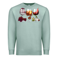Seafoam hallothanksmas halloween thanksgiving  christmas wine Premium Sweatshirt - FaDigitalArtStudio