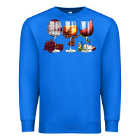 True Royal hallothanksmas halloween thanksgiving  christmas wine Premium Sweatshirt - FaDigitalArtStudio