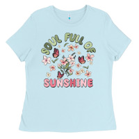 Baby Blue soul full of sunshine Ladies Tee - MaliasSmallBusiness
