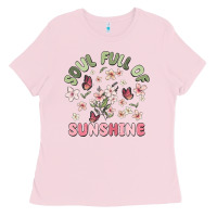 Bubblegum Pink soul full of sunshine Ladies Tee - MaliasSmallBusiness