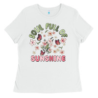 White soul full of sunshine Ladies Tee - MaliasSmallBusiness