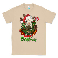 Mushroom merry christmas alpaca face Classic Tee - LillyAllenDesigns