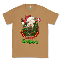 Toasted Coconut merry christmas alpaca face Classic Tee - LillyAllenDesigns