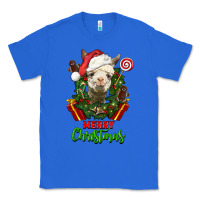 True Royal merry christmas alpaca face Classic Tee - LillyAllenDesigns