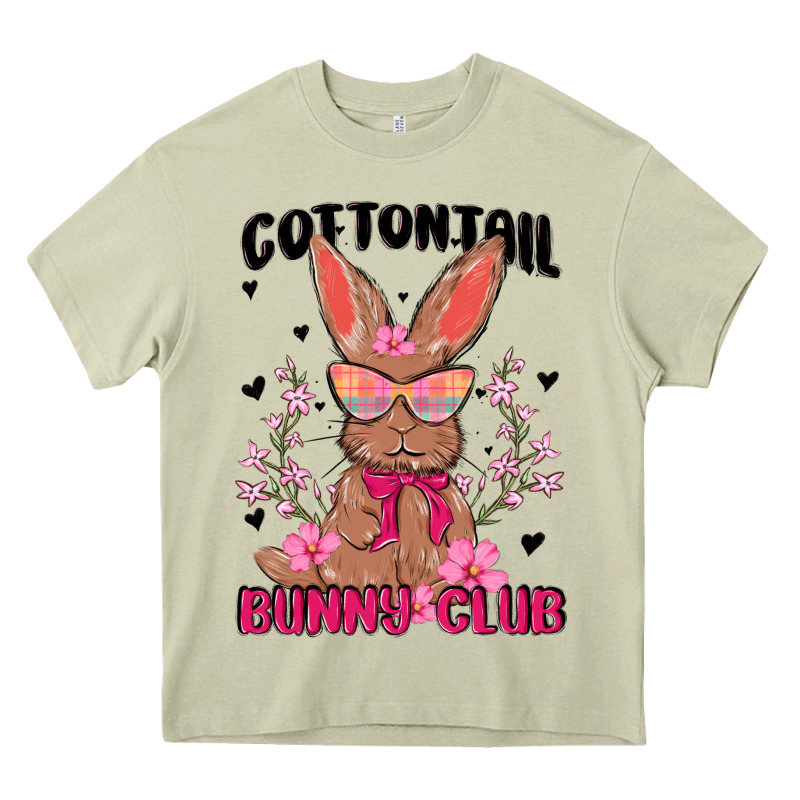 Cottontail Bunny Club Heavy Core Tee by MaliasSmallBusiness | Teevron