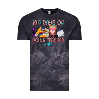 Cloud Black 100 days of doing teacher stuff Vintage Tee - Artiststas