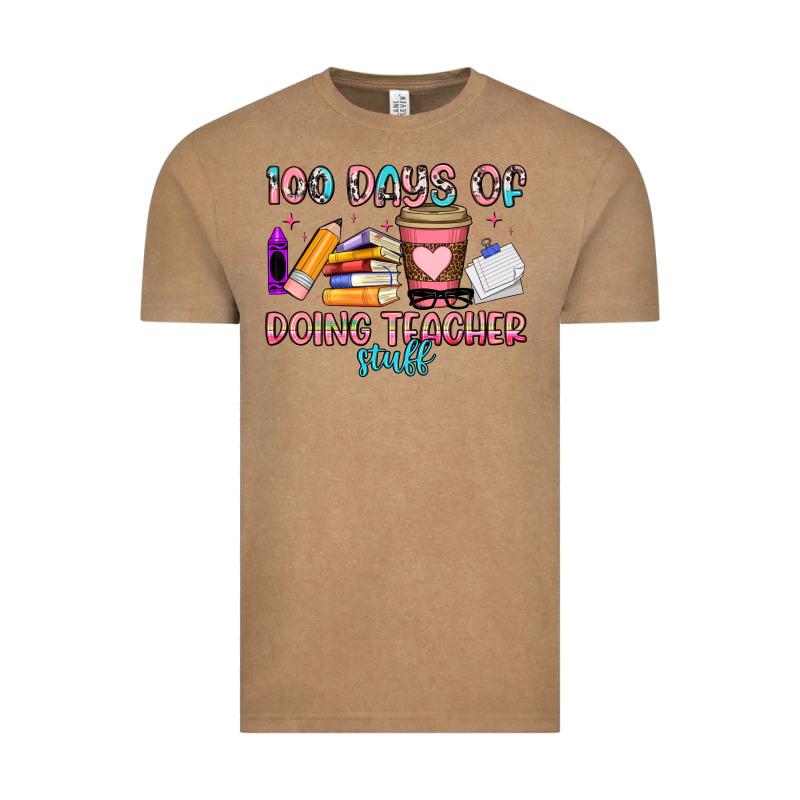 100 Days Of Doing Teacher Stuff Vintage Tee by Artiststas | Teevron