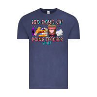 Vintage Denim 100 days of doing teacher stuff Vintage Tee - Artiststas