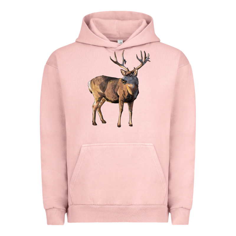 Mule Buck Deer Urban Hoodie by LillyAllenDesigns | Teevron