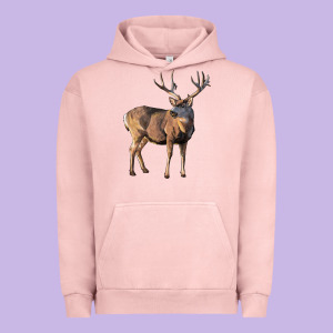 Mule Buck Deer Urban Hoodie Designed By Lillyallendesigns