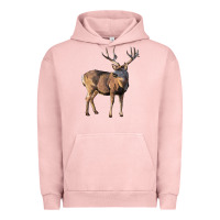 Pigment Salmon Mule Buck Deer Urban Hoodie - LillyAllenDesigns