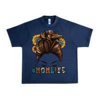 Navy mom life messy bun Urban Heavy Tee - Jasminsmagicworld