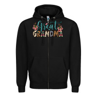 Black great grandma Zipper Hoodie - OliviaCreatesArt