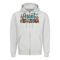 Dove Grey great grandma Zipper Hoodie - OliviaCreatesArt