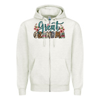 Oatmeal Heather great grandma Zipper Hoodie - OliviaCreatesArt