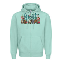Seafoam great grandma Zipper Hoodie - OliviaCreatesArt