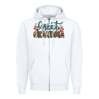 White great grandma Zipper Hoodie - OliviaCreatesArt
