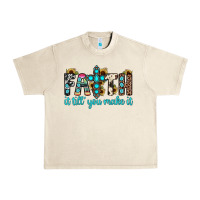 Sandshell faith it till you make it Urban Heavy Tee - JahusDesignShop