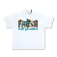White faith it till you make it Urban Heavy Tee - JahusDesignShop