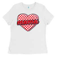 White valentine mama Ladies Tee - MaliasSmallBusiness
