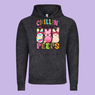 Chillin' With My Peeps Vintage Hoodie Designed By Artiststas