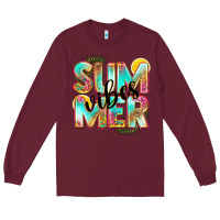 Burgundy summer vibes Long Sleeve Tee - NancyCooperArtShop