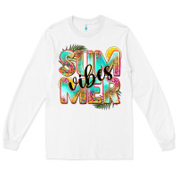 White summer vibes Long Sleeve Tee - NancyCooperArtShop