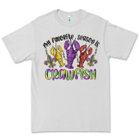 Dove Grey my favorite season is crawfish Premium Tee - MaliasSmallBusiness